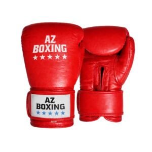 gants de boxe en cuir rouge pour la compétition full contact