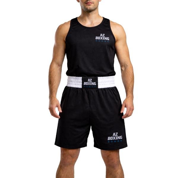 tenue de boxe anglaise noire